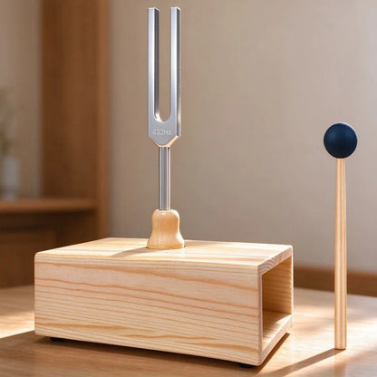 432Hz Tuning Fork Medical Chakra Tuning Forks with Resonance Box Sound Healing Meditation Hearing Tests Percussion Instruments