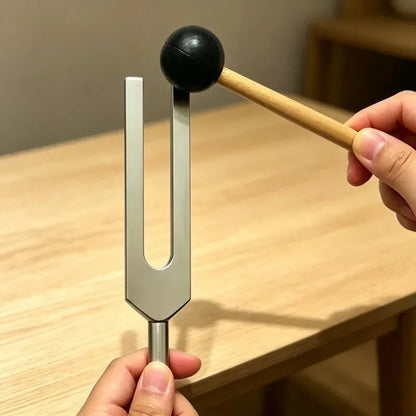 432Hz Tuning Fork Medical Chakra Tuning Forks with Resonance Box Sound Healing Meditation Hearing Tests Percussion Instruments
