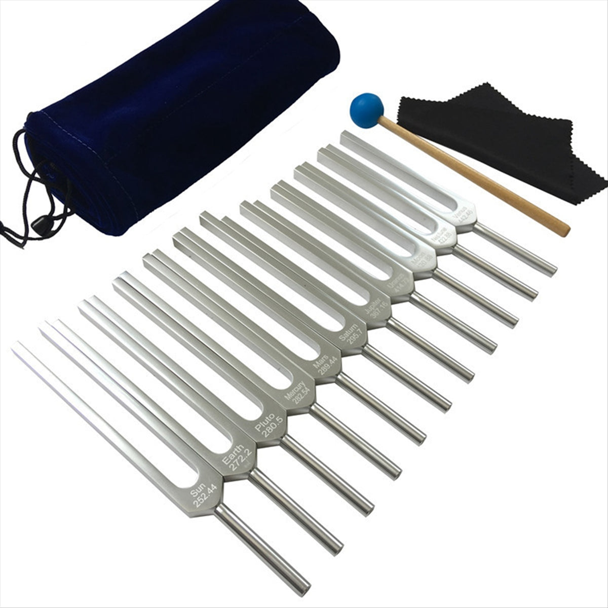 11 Tuning Forks for Healing: Complete Sound Therapy Set