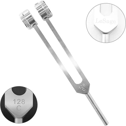 Tuning Fork: 128Hz Weighted Tuning Fork Set for Pressure Relief