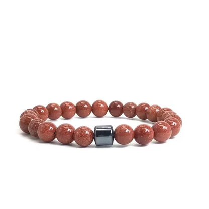 Natural Stone Lava Tiger Eye Bracelet Healing Charm Bracelet