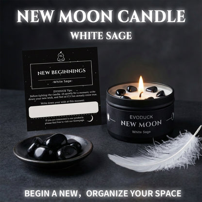 Scented Candle: White Sage 3oz - Manifest & Boost Energy