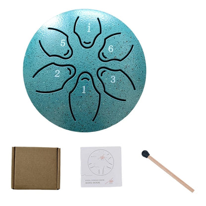 Steel Rain Drum 3" 6-Note Hand Pan for Yoga & Meditation