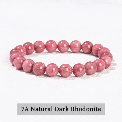 Healing Stone Bracelet: Obsidian, Fluorite, Jasper Beads