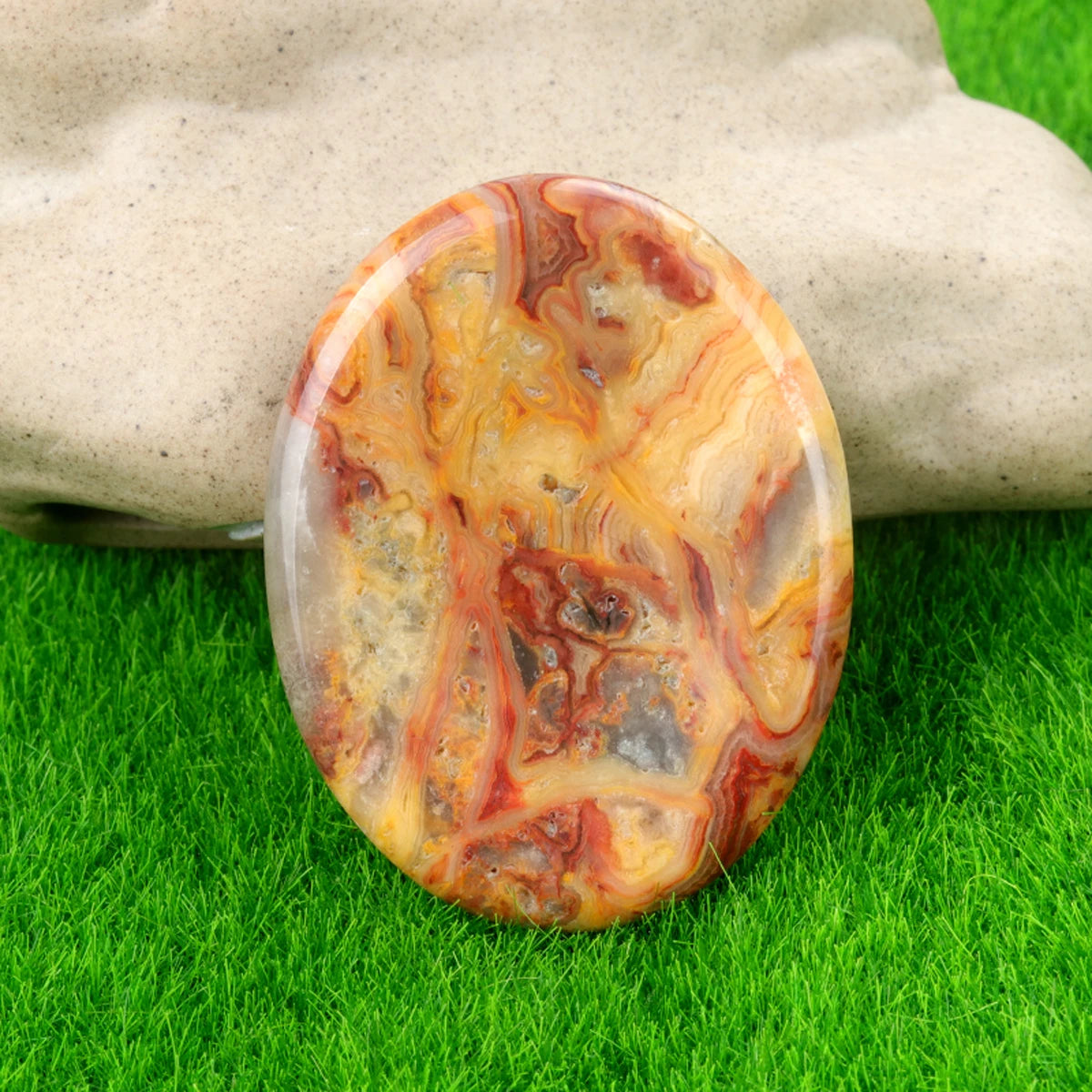 35x45mm Natural Crystal Stone Thumb Worry Oval Massage Quartz Healing Chakra Energy Therapy Meditation Spiritual Natural Gemston