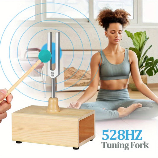 Tuning Forks Set for Sound Therapy & Yoga, 432Hz/528Hz Chakra