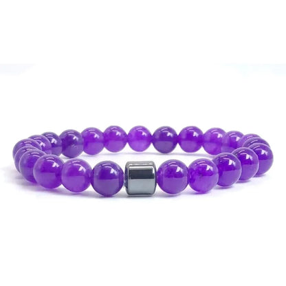 Natural Stone Lava Tiger Eye Bracelet Healing Charm Bracelet