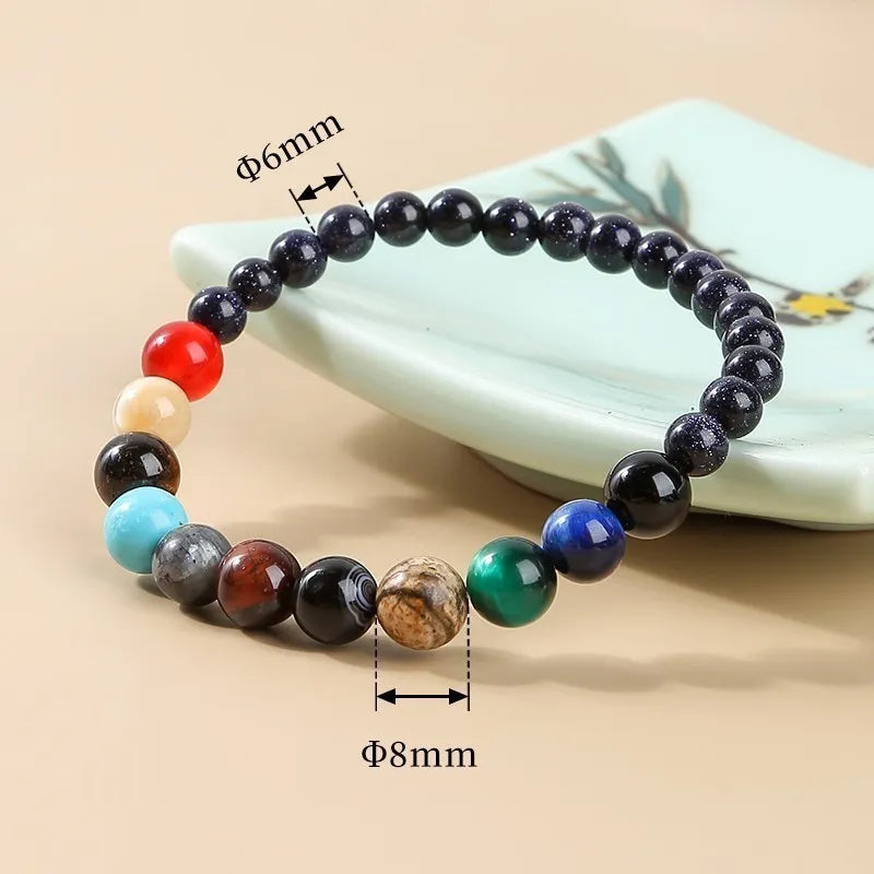 Eight Planets Chakra Bracelet - Universe Balance Wristband