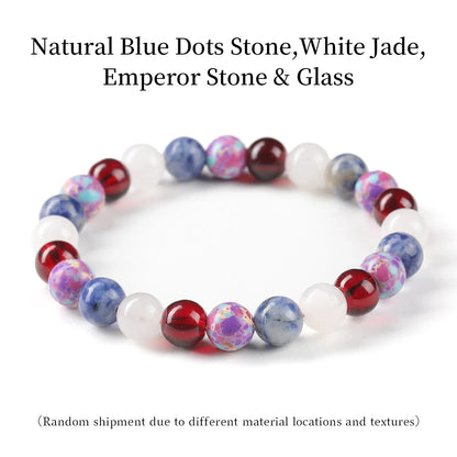 Natural Stone Healing Bracelet: 8mm Lucky Wealth Beads Jewelry