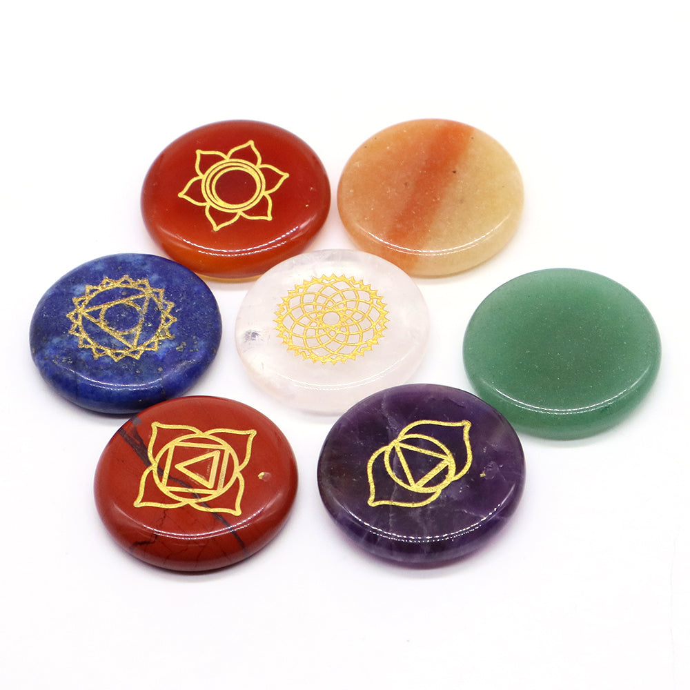Reiki Chakra Stones - 7 Healing Crystals for Meditation