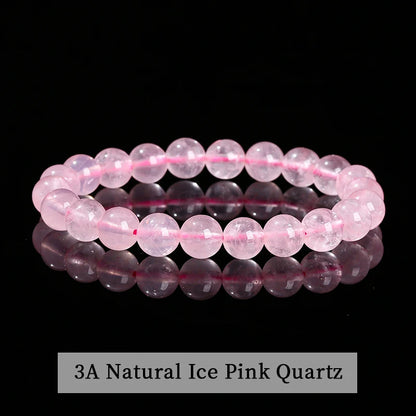 Healing Stone Bracelet: Obsidian, Fluorite, Jasper Beads