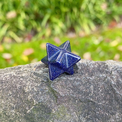 Healing Crystals: Natural Stone Merkaba Star - Sacred Meditation Energy Crystal