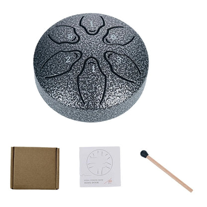 Steel Rain Drum 3" 6-Note Hand Pan for Yoga & Meditation