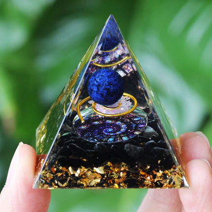 Healing Stones: Orgonite Pyramid Crystals - Healing Reiki Chakra Decor
