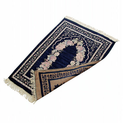 Prayer Rugs: Muslim Prayer Mat Chenille Cotton Rug - Portable & Decorative