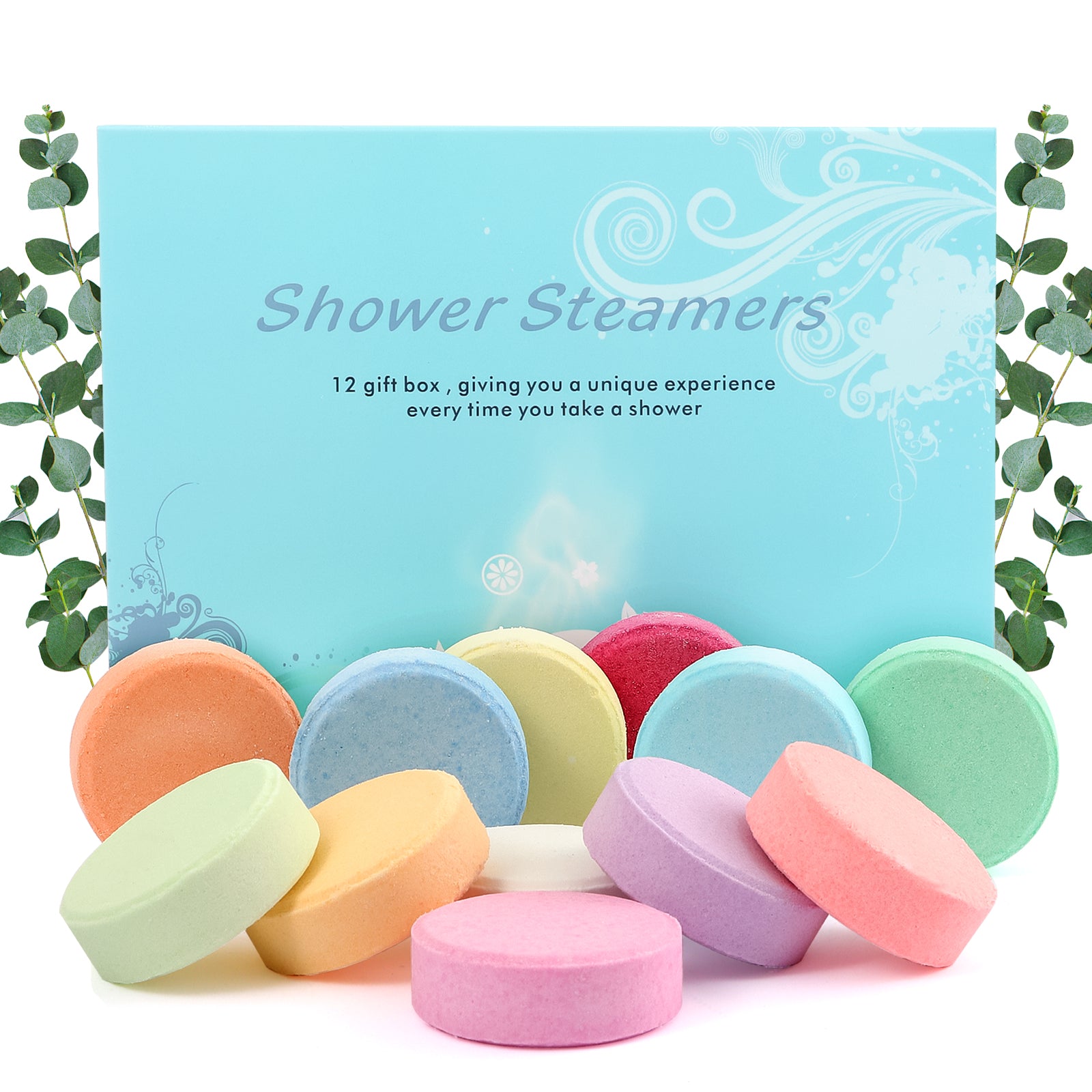 Aromatherapy Shower Steamers - 12 Mint Eucalyptus Bombs