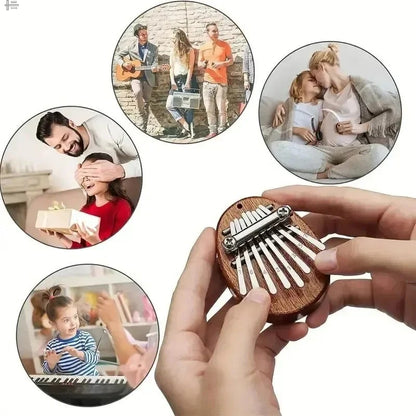 Mini Wood Kalimba: High-Quality 8 Key Thumb Piano Gift