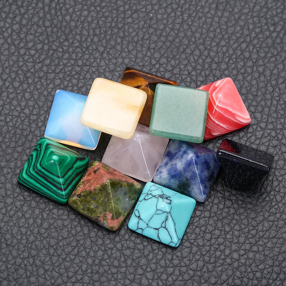 Healing Stones: Crystal Quartz Pyramid - Healing Stone Chakra Decor Gift