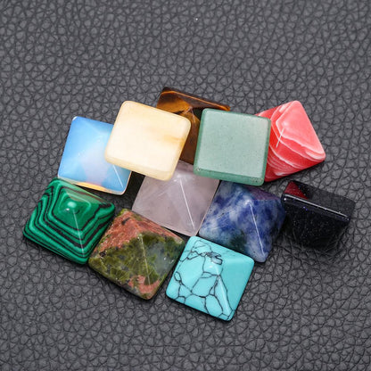 Healing Stones: Crystal Quartz Pyramid - Healing Stone Chakra Decor Gift