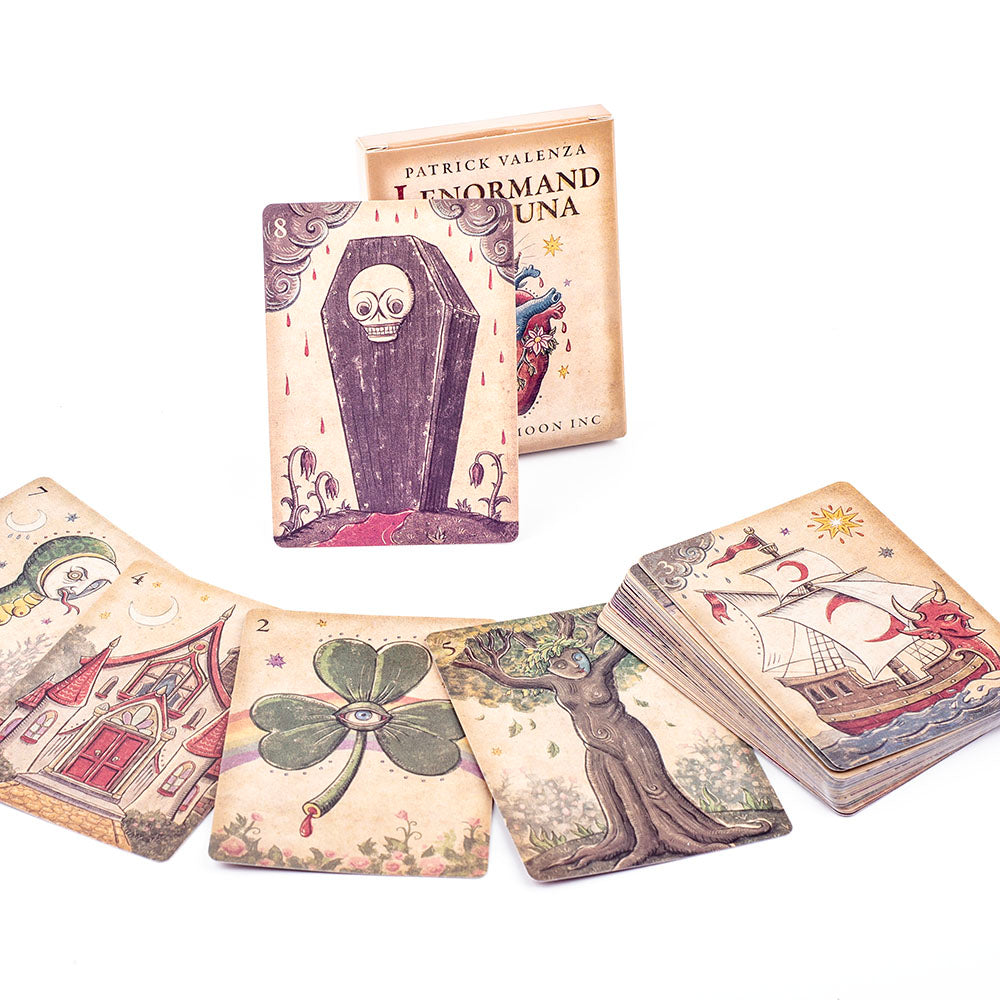 Fortune Telling Tarot Cards: Lenormand Tarot Deck 36Pcs - Divination & Fate Oracle Cards